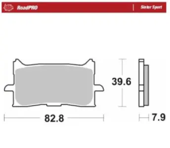 MOTO-MASTER - BRAKE PAD SINTER SPORT REAR - 17213695