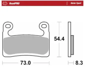 MOTO-MASTER - BRAKE PAD SINTER SPORT REAR - 17213697