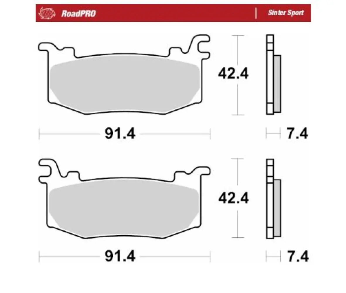 MOTO-MASTER - BRAKE PAD SINTER SPORT REAR - 17213700