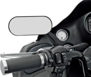 DRAG SPECIALTIES - MIRROR OVAL HOTOP FLATBLK - 06400488