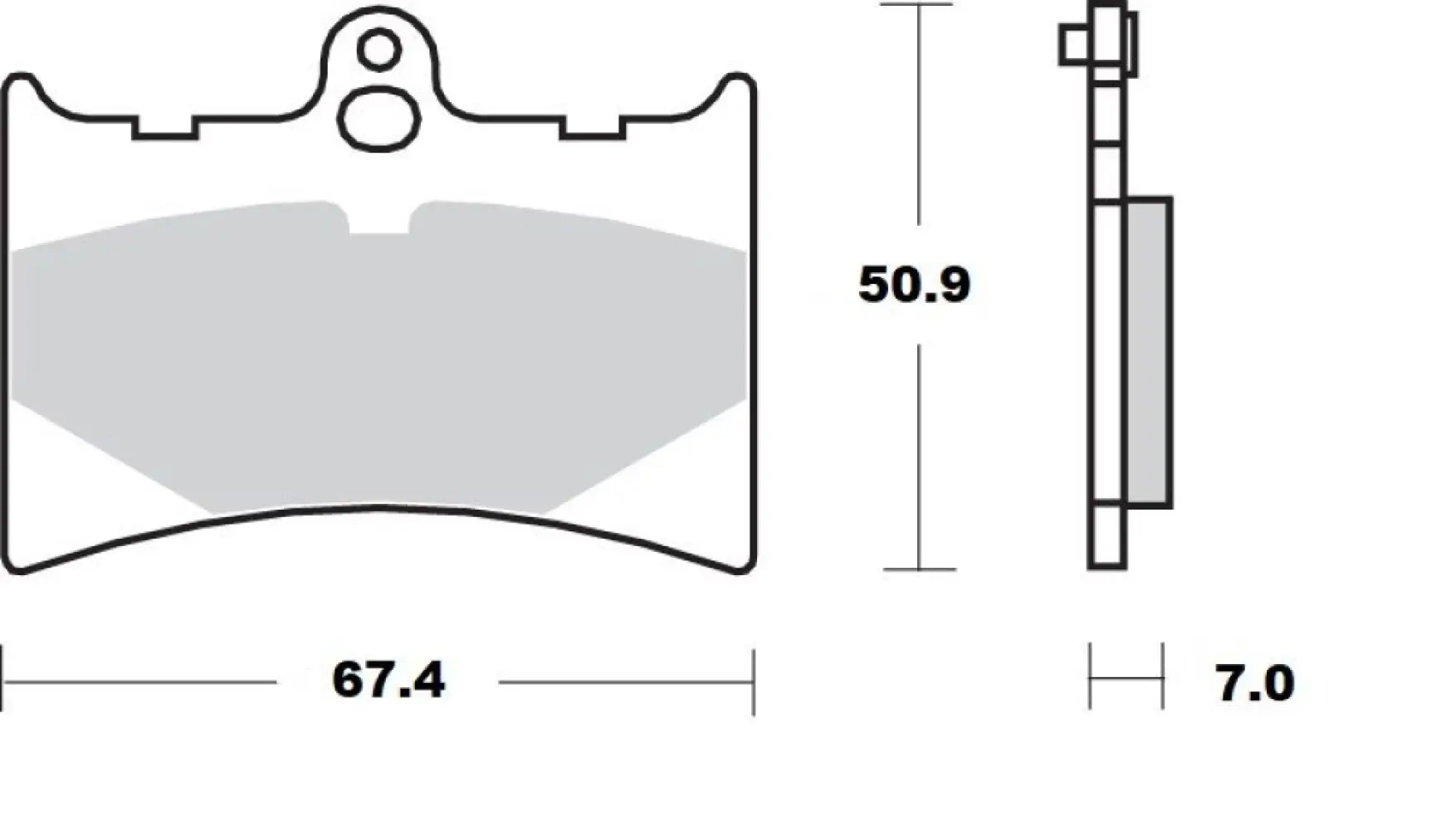 MOTO-MASTER - BRAKE PAD CERAMIC - 17220945