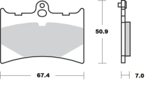 MOTO-MASTER - BRAKE PAD CERAMIC - 17220945