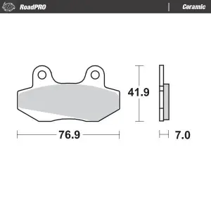 MOTO-MASTER - BRAKE PAD CERAMIC - 17220949
