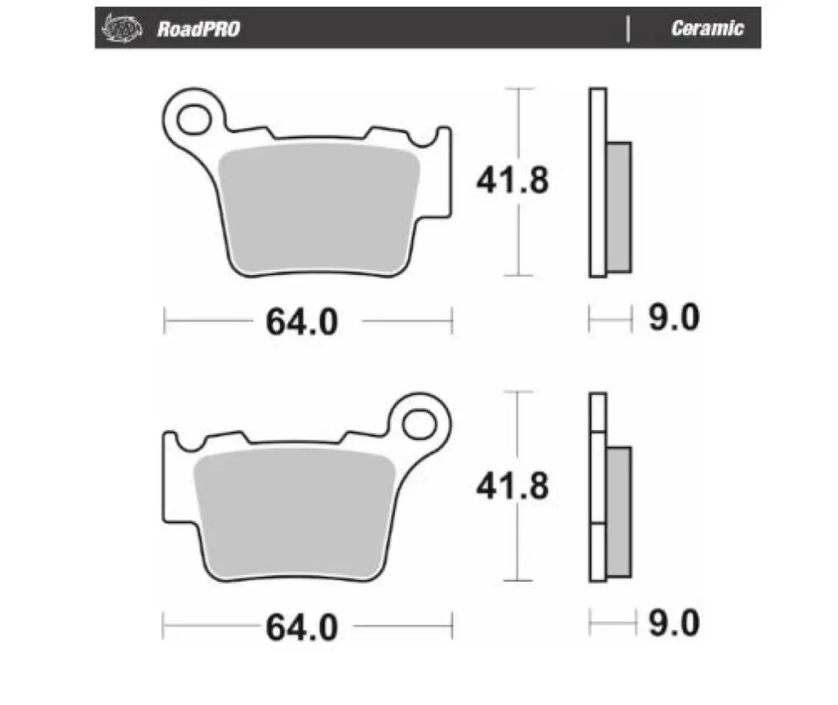 MOTO-MASTER - BRAKE PAD CERAMIC - 17220972