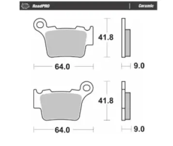 MOTO-MASTER - BRAKE PAD CERAMIC - 17220972