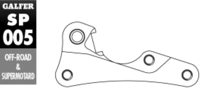 GALFER - BRAKE CALIPER ADAPTOR - 17040596