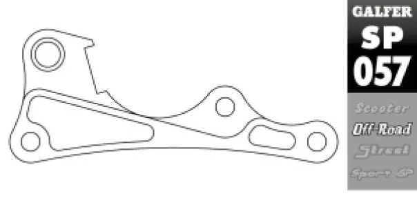 GALFER - BRAKE CALIPER ADAPTOR - 17040603