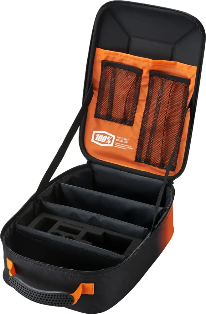 100% - CASE GOGGLE 100% CRUSH BLACK/O - 35120304