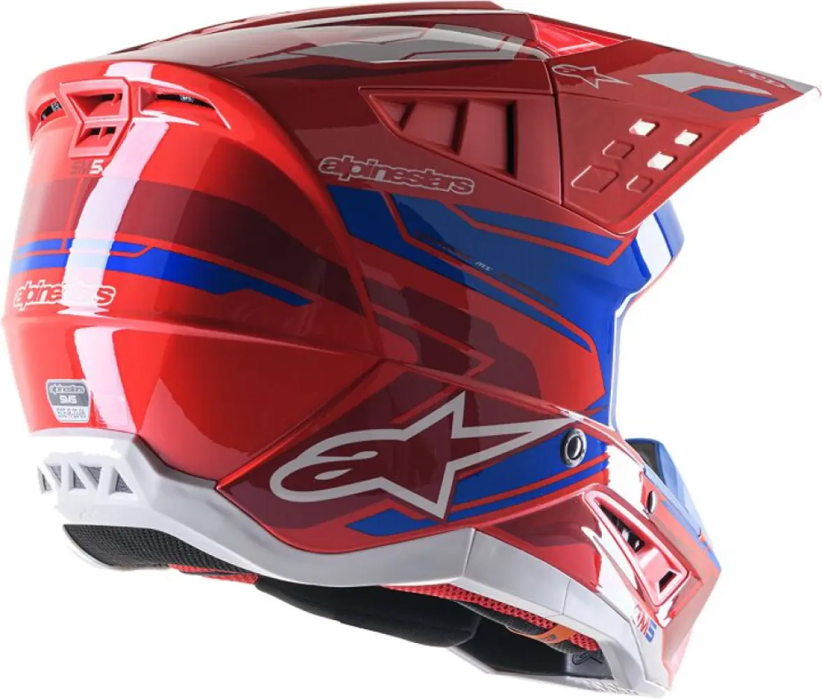 ALPINESTARS(MX) - HELMET SM5 ACT2 RED/BL M - 01108404