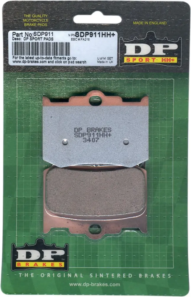 DP BRAKES - BRAKE PAD P-M 125X4R 137X4R - SDP911HH
