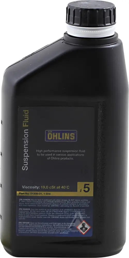 OHLINS - FRONT FORK OIL R&T #5 SAE 7 5W - OH0130901
