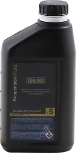 OHLINS - FRONT FORK OIL R&T #5 SAE 7 5W - OH0130901