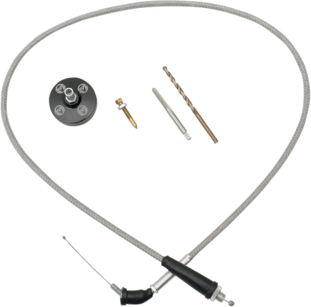 MOOSE OFFROAD HARD-PARTS - CARB CVR/CABLE-BLSTR BLK - 10500029