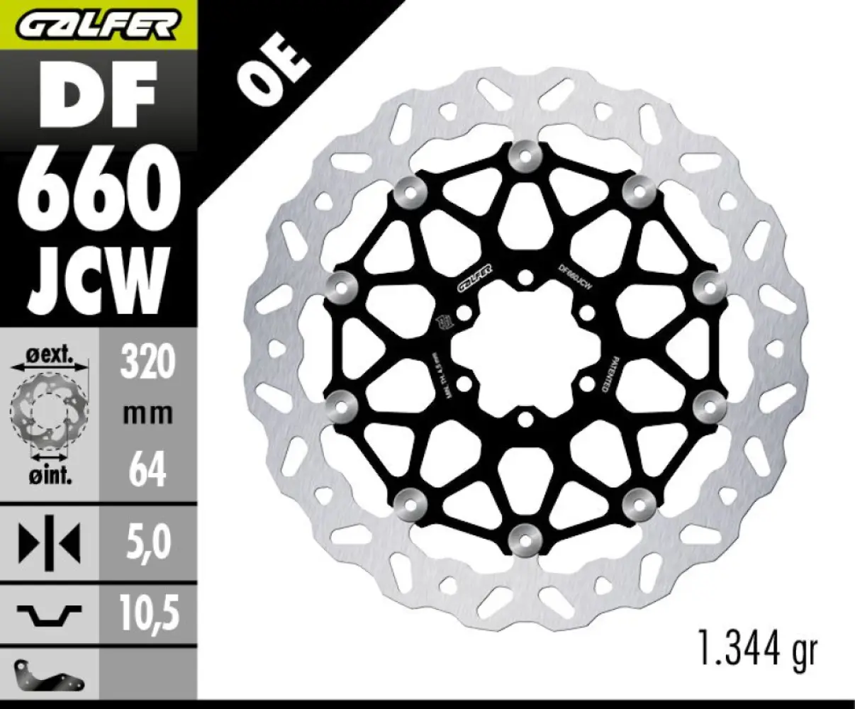 GALFER - BRAKE DISC WAVE FLOATECH - 17104835