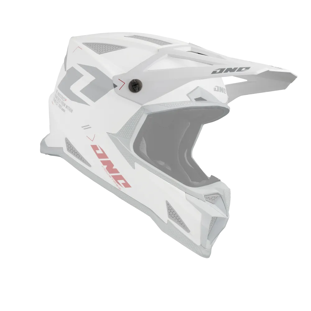 One Industries Visor X-297 Helmet FOCUS white/gray M/L/XL/XXL - L200-8000
