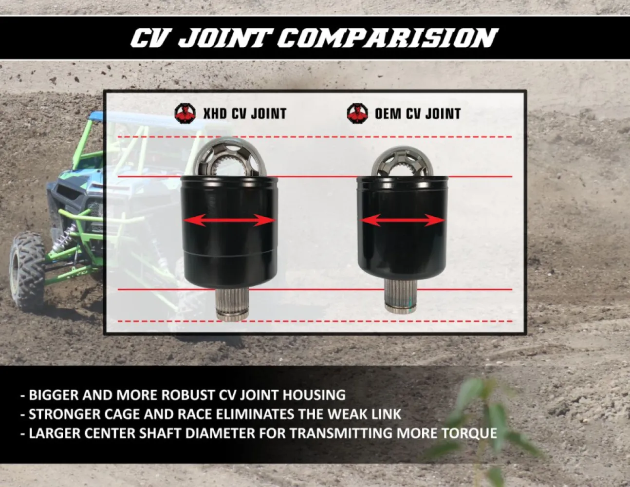 DEMON - AXLE XHD YA YXZ1000R LONG TRAV - 02141524