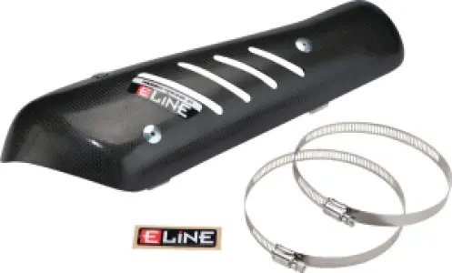 MOOSE OFFROAD HARD-PARTS - CARBON MUFFLER-BAG GUARD - 18611608