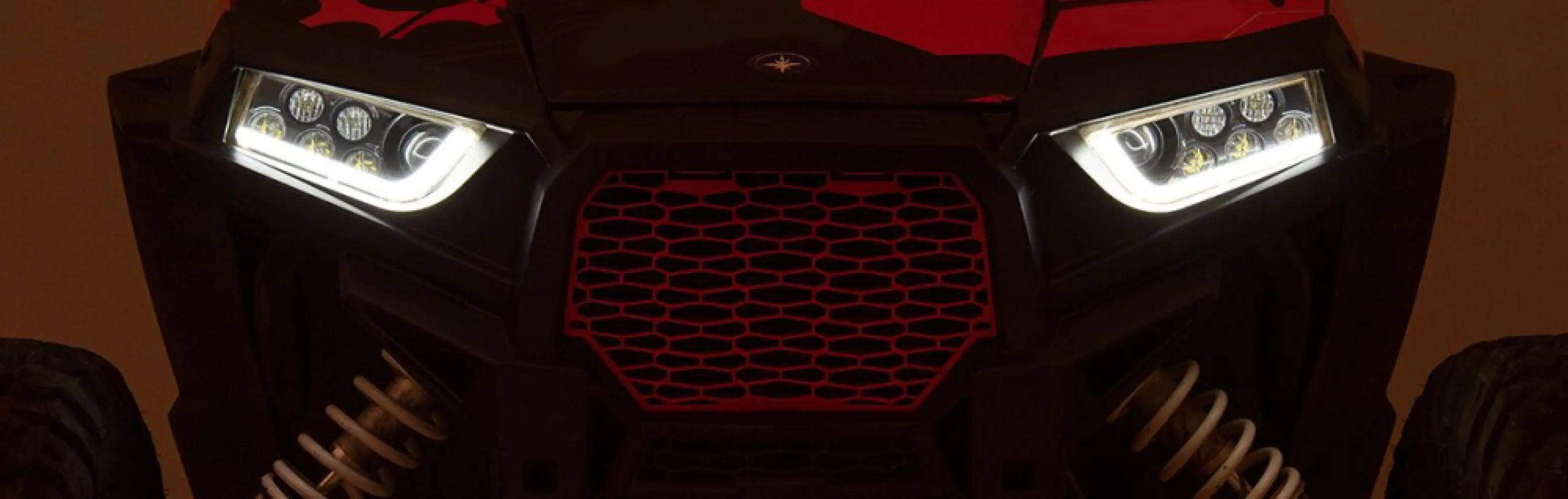 MOOSE OFFROAD FOUR WHEEL - LED HDLGHT RZR900/1000 BK - 20012229