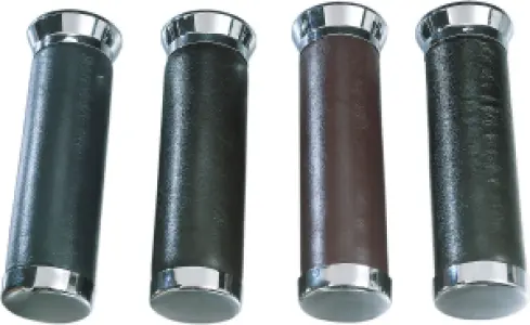 PARTS UNLIMITED - LEATHER GRIPS 82-99GL BLK - DS243263