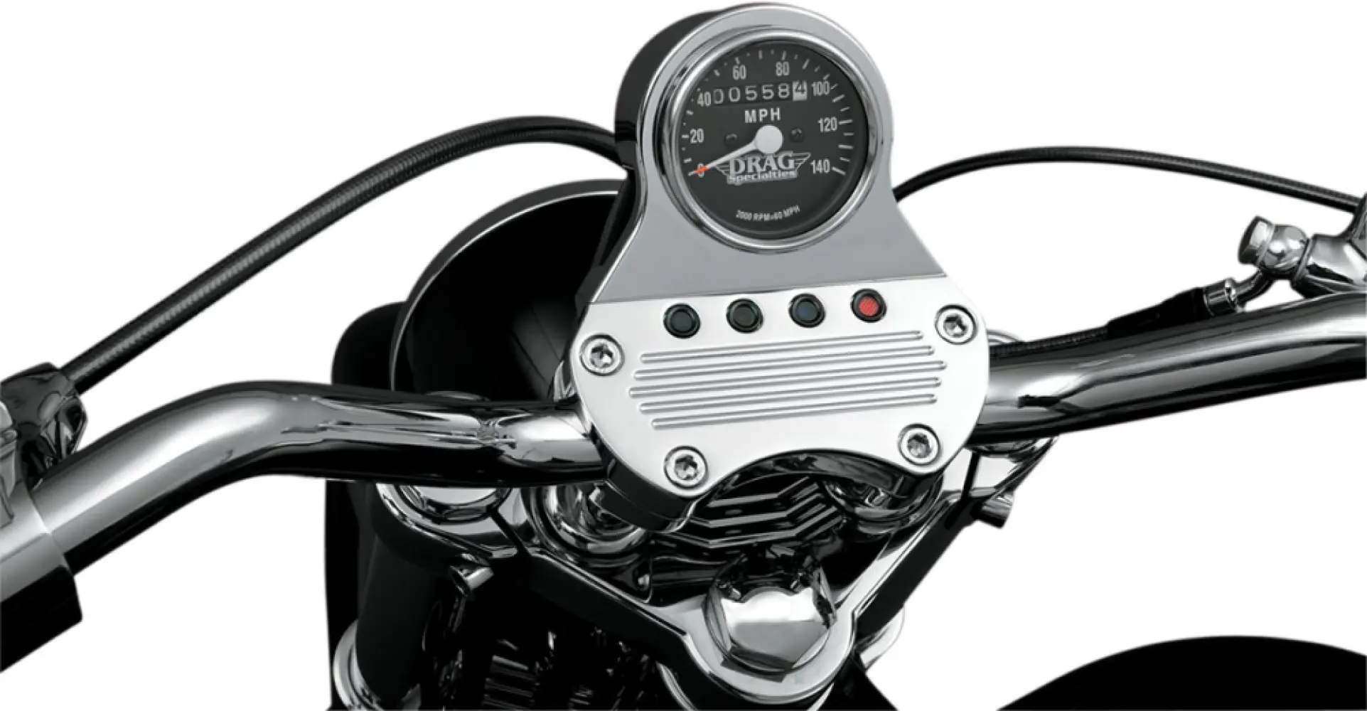 DRAG SPECIALTIES - 2:1 BLK FACE MINI SPEEDO - DS244131