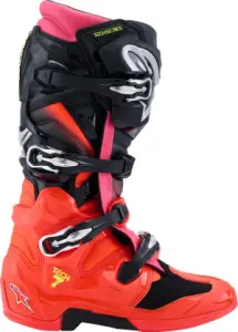 ALPINESTARS(MX) - BOOT TECH 7 BLK/RD FLUO/PINK 1 - 34103400