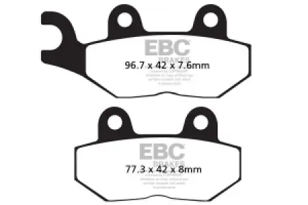 EBC - BRAKE PAD SINTERED HH - FA214HH