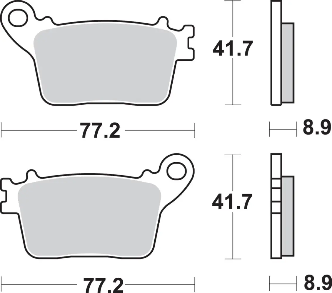 SBS - BRAKE PAD SINT REAR - 17211658