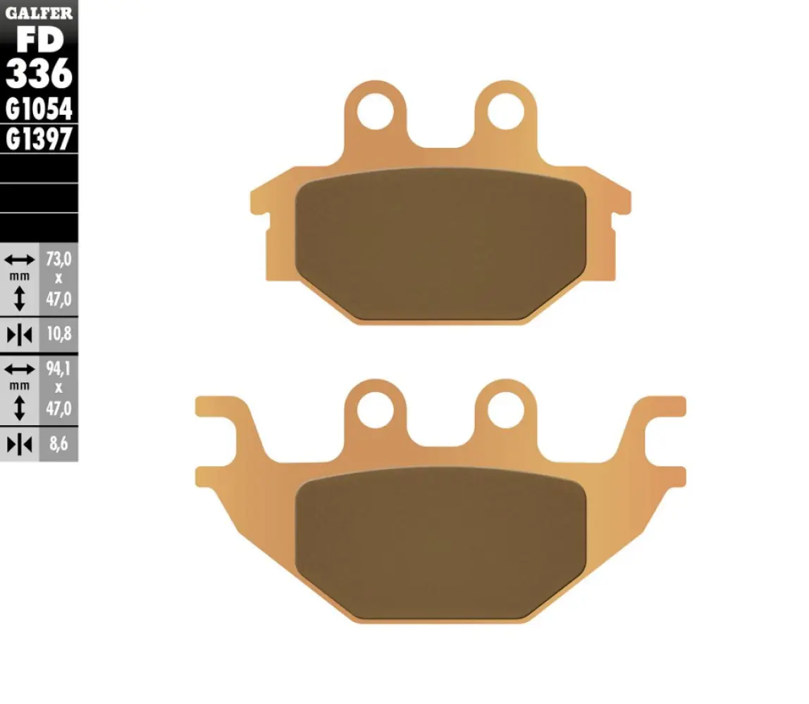 GALFER - BRAKE PAD SINTERED ATV - 17213533