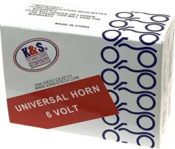 K&S TECHNOLOGIES - HORN 6V BLACK 2.75 - 21070319