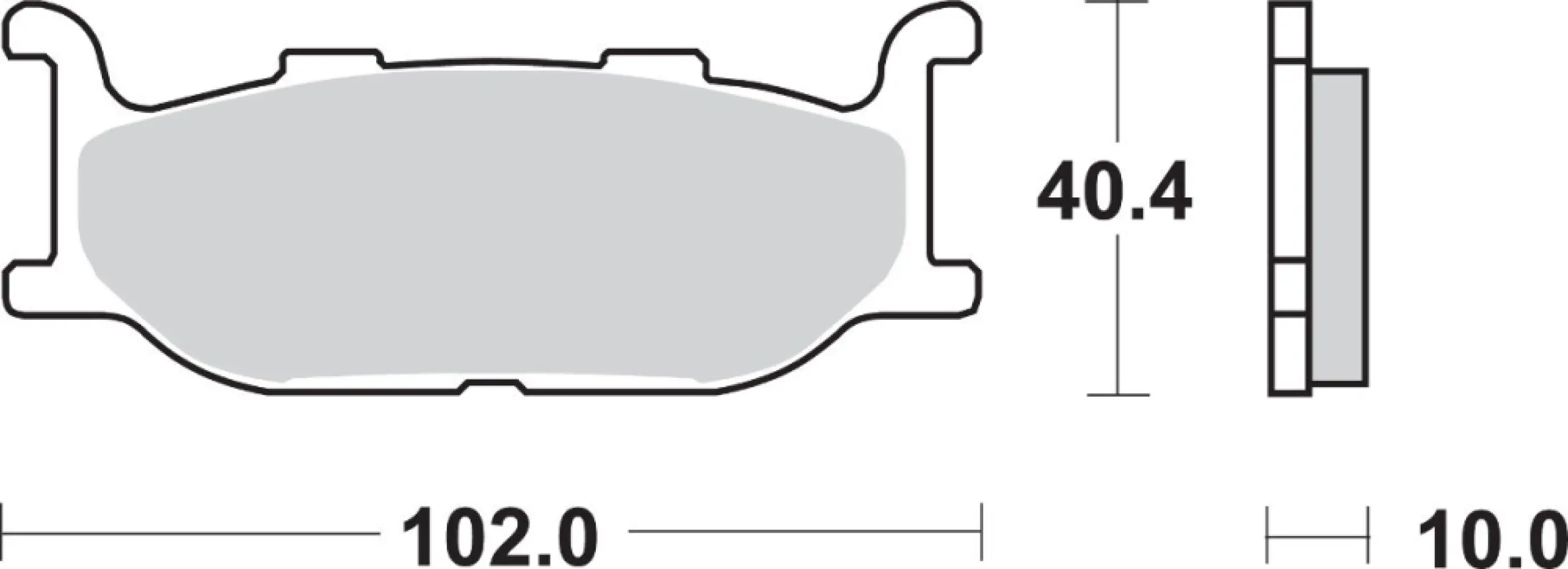 SBS - BRAKE PAD SINT FR - 17220715