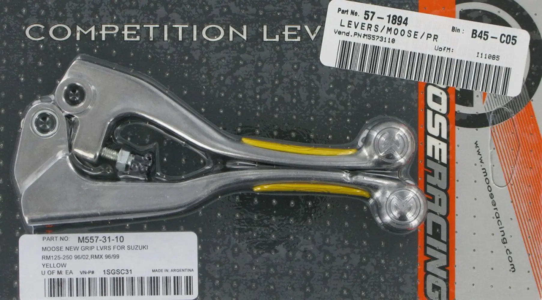 MOOSE OFFROAD HARD-PARTS - MS GRP LVRS RM125/250-YEL - M5573110