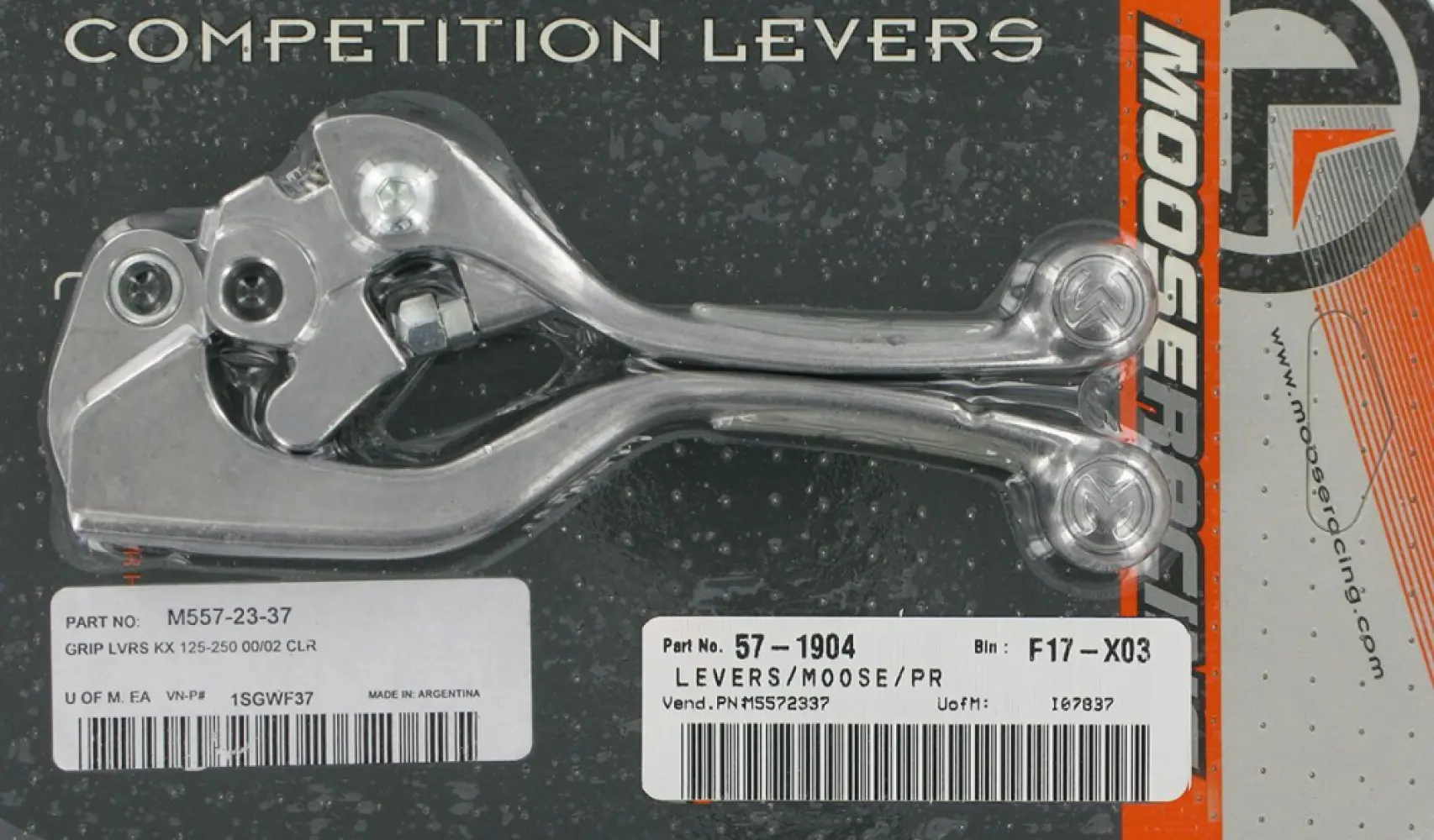 MOOSE OFFROAD HARD-PARTS - MSE GRIP LVRS KX125/250CL - M5572337