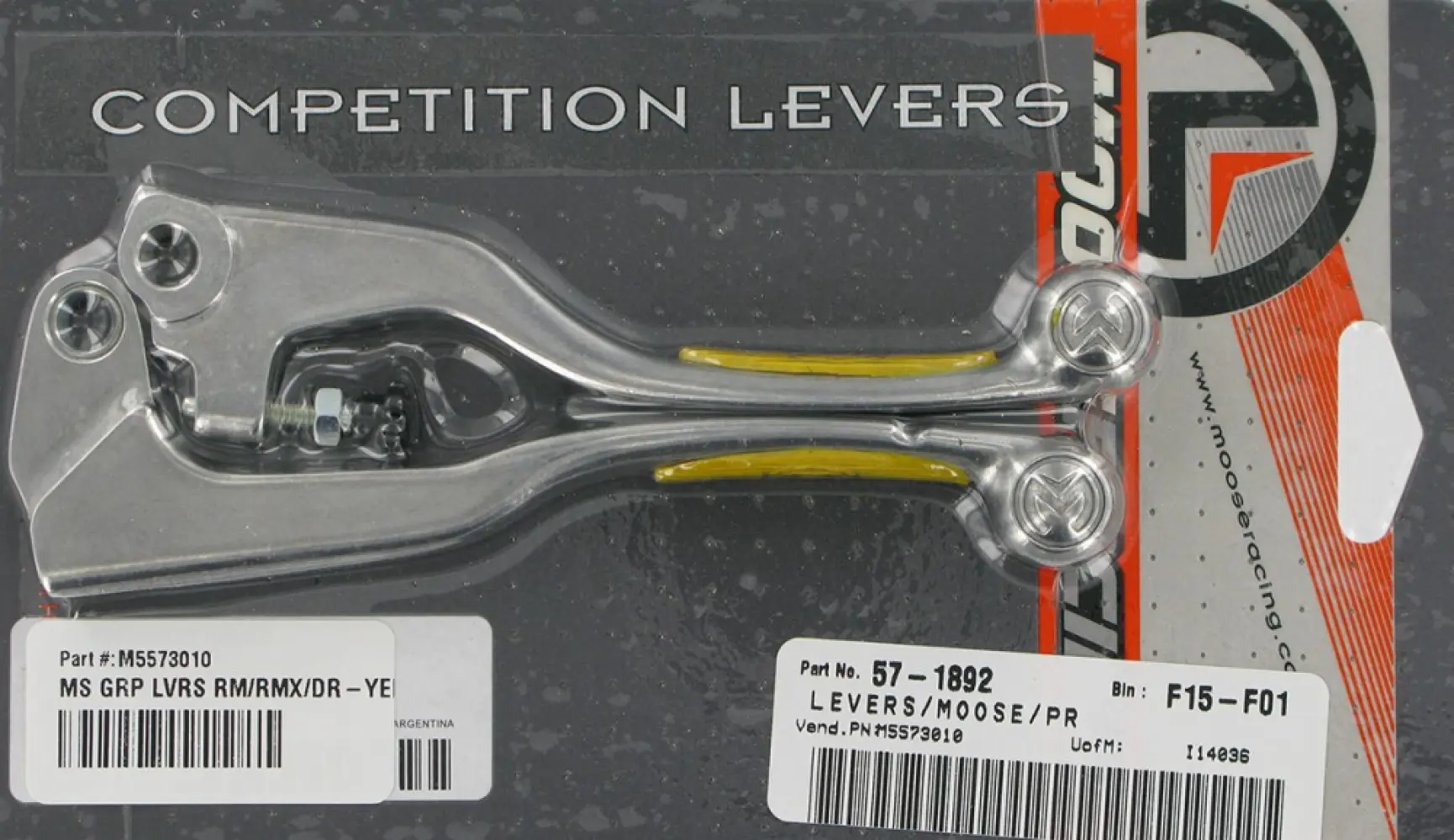 MOOSE OFFROAD HARD-PARTS - MS GRP LVRS RM/RMX/DR-YEL - M5573010