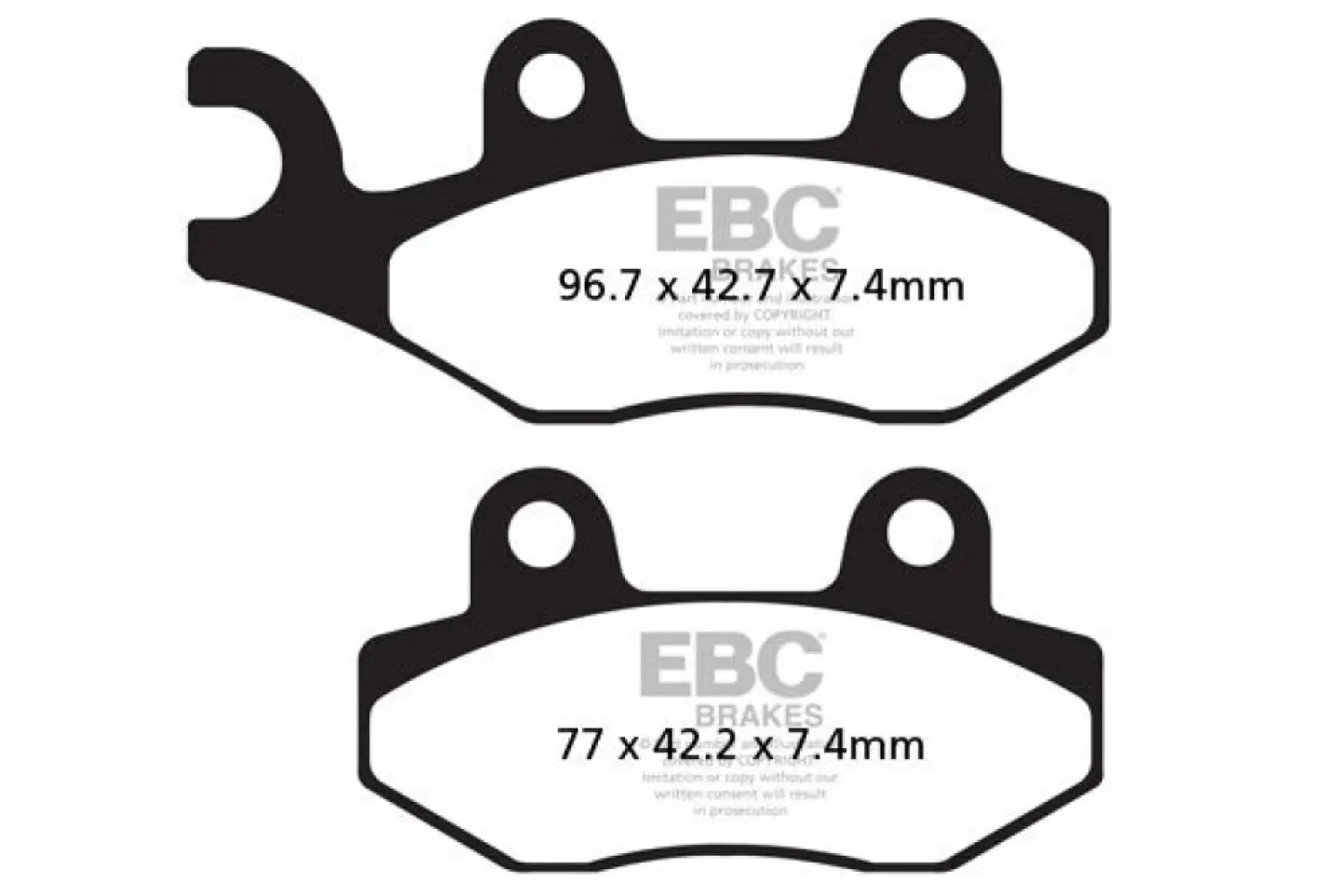 EBC - BRAKE PAD CARBON TT DIRT - FA135X
