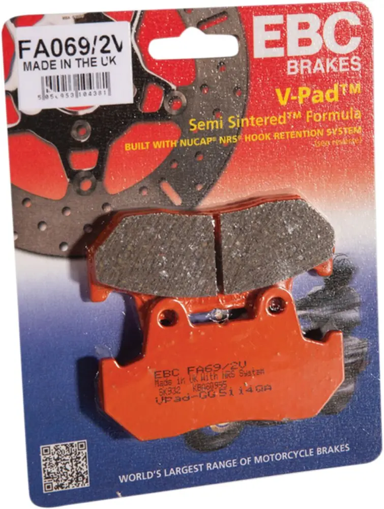 EBC - BRAKE PAD FA SER ORGANIC - FA692