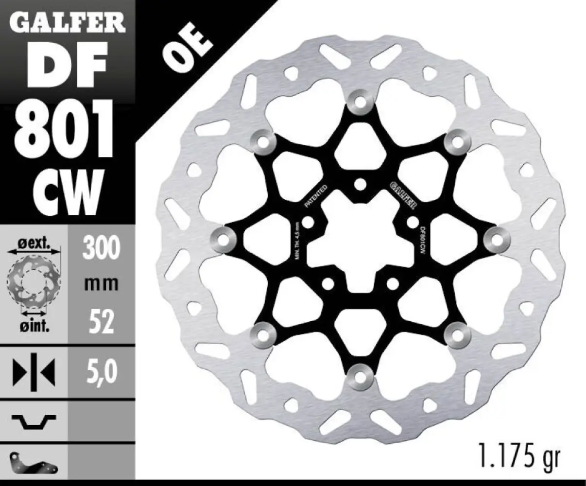GALFER - BRAKE DISC FLOAT WAVE - 17104095