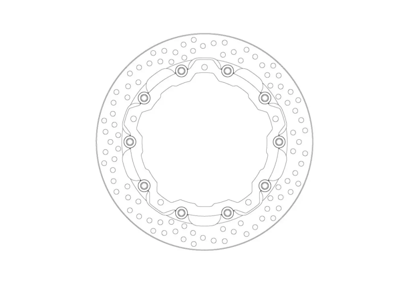 MOTO-MASTER - BRAKE DISC HALO RACING FT  - 17104884