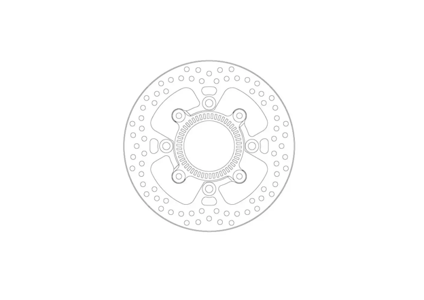 MOTO-MASTER - BRAKE DISC HALO REAR - 17104887