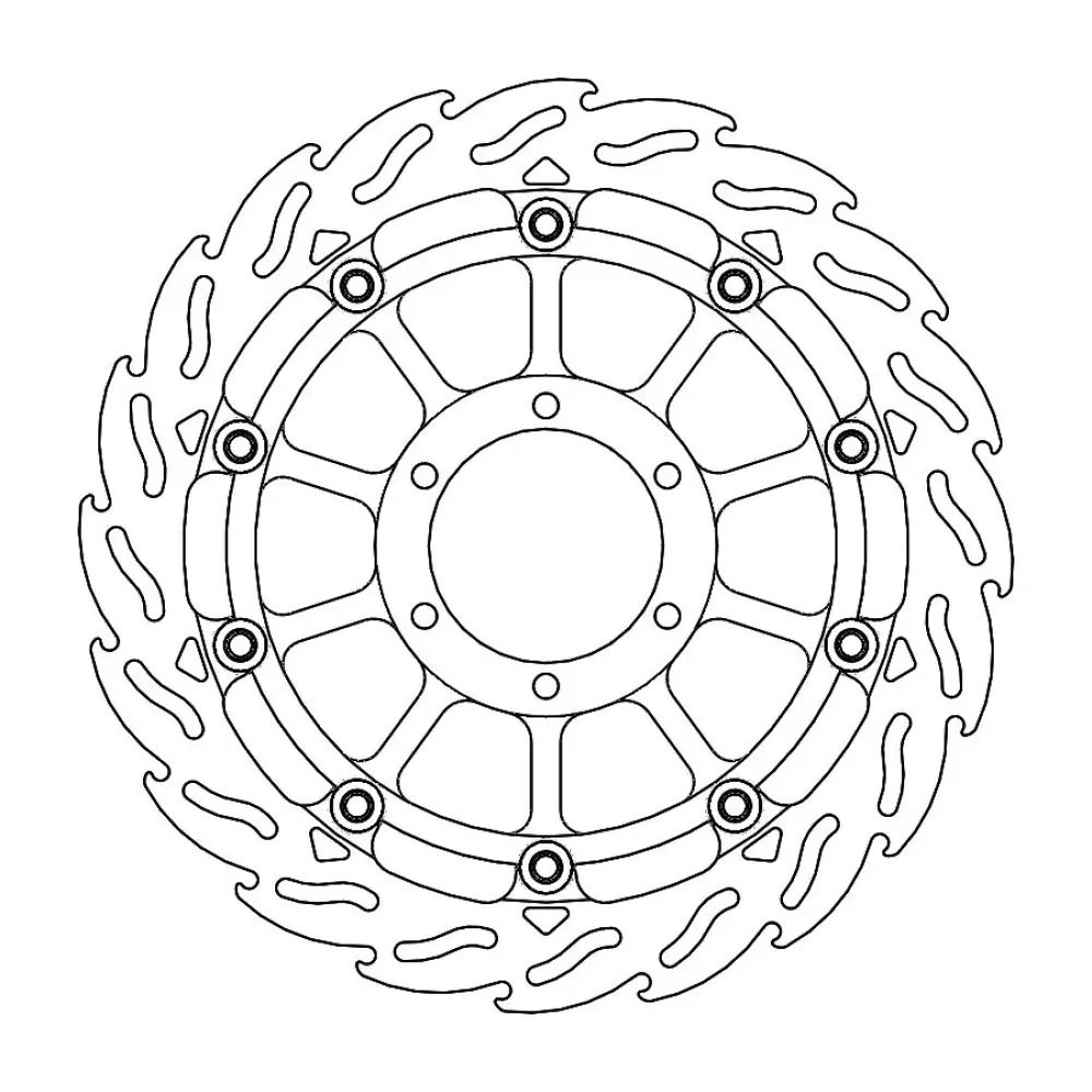 MOTO-MASTER - BRAKE DISC FLAME RACING FT L - 17104897