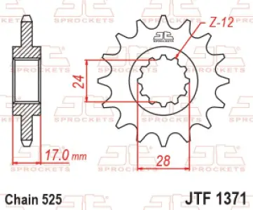 JT SPROCKETS - SPROCKET FRONT 15T 525 RU - 12121234