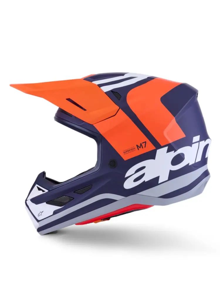 ALPINESTARS(MX) - HELMET SM7 CORE ORAN/BLUE S - 01109082