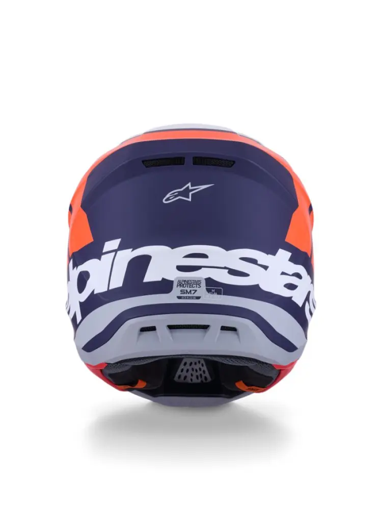ALPINESTARS(MX) - HELMET SM7 CORE ORAN/BLUE L - 01109084