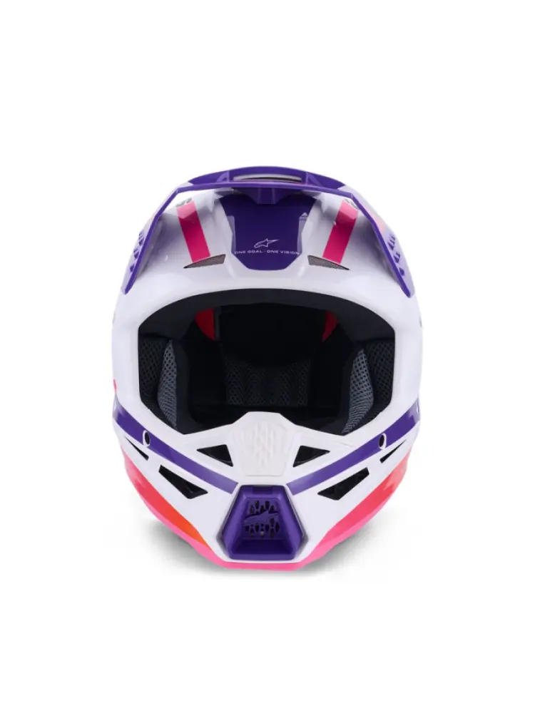 ALPINESTARS(MX) - HELMET SM3 HEAT WHT/PU/PINK XS - 01109177