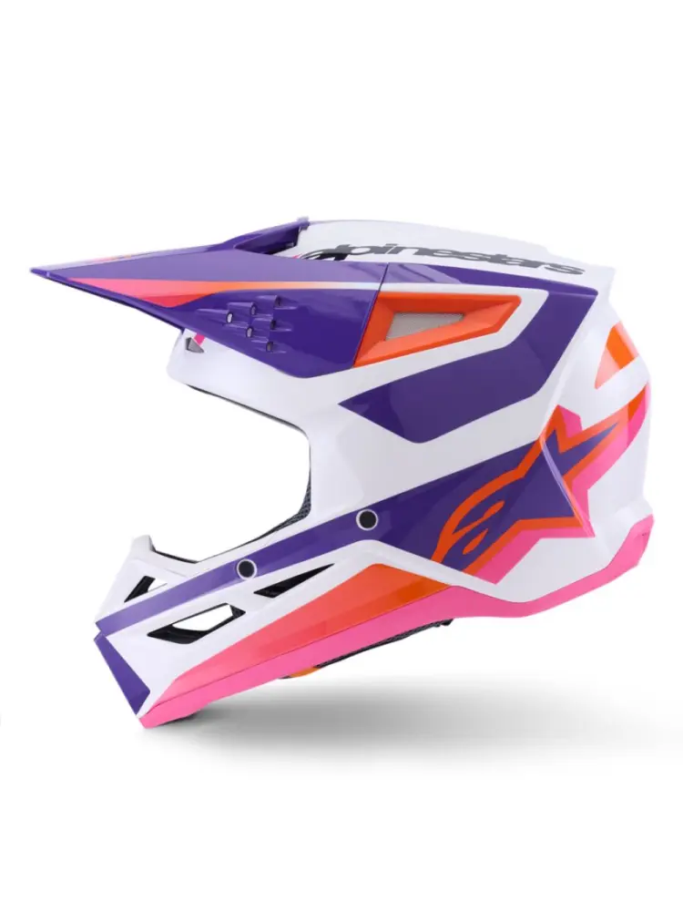 ALPINESTARS(MX) - HELMET SM3 HEAT WHT/PU/PINK XL - 01109181