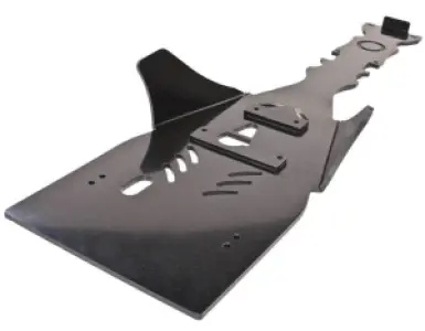 AXP RACING - CENTRAL SKID PLATE YFZ450R BK/ - 05062185