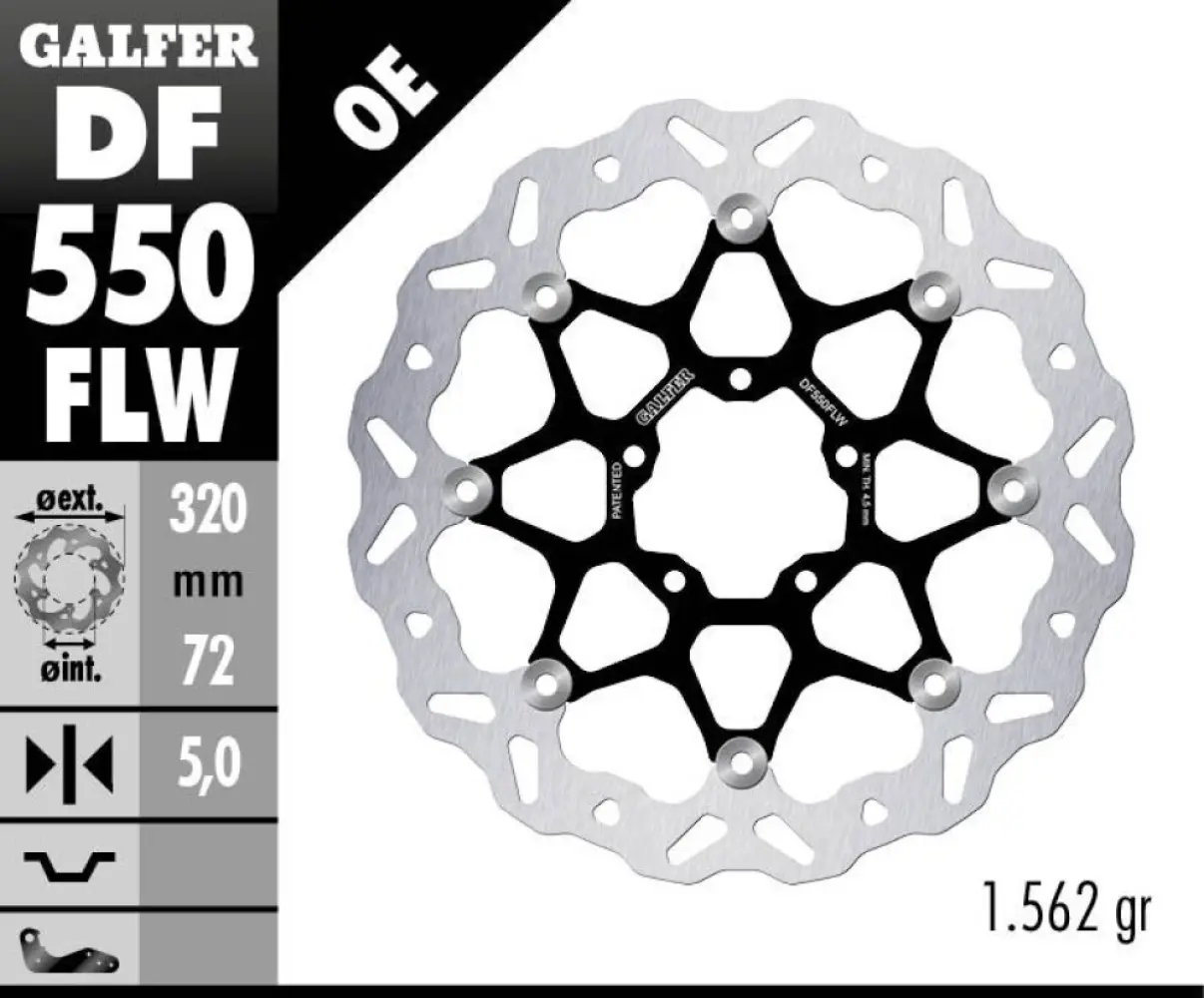 GALFER - BRAKE DISC FLOAT WAVE - 17104162
