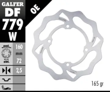 GALFER - BRAKE DISC FIXED WAVE - 17111760