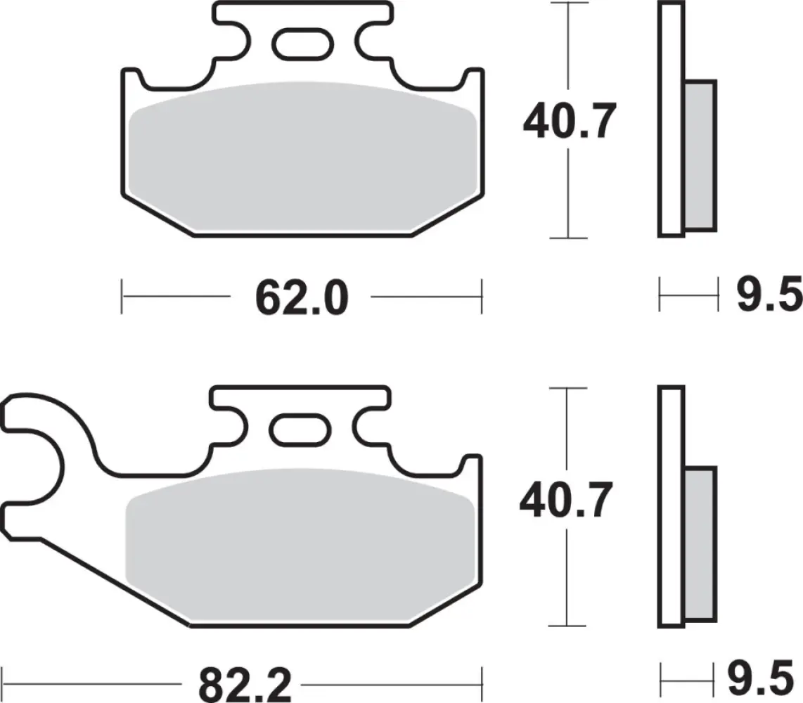 SBS - BRAKE PAD SINT/CAR OFF - 17211595