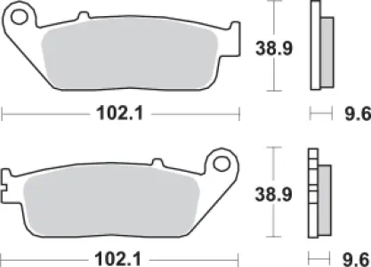 SBS - BRAKE PAD SINT FR - 17211654