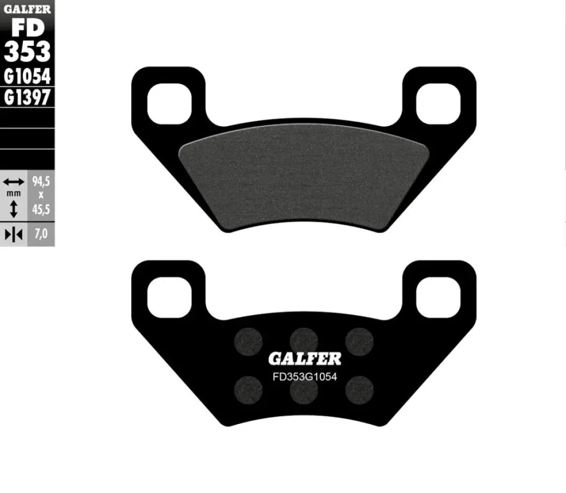 GALFER - BRAKE PAD SEMI METAL - 17213546